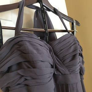 Bill Levkoff Chiffon Halter Dress